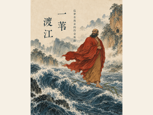 一苇渡江绘本封面