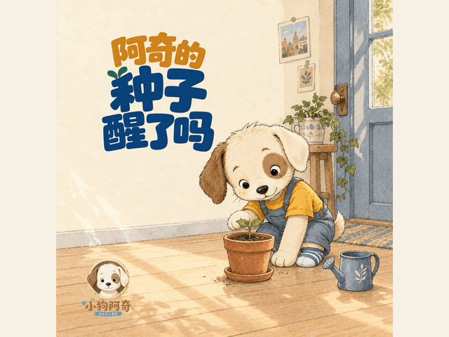 阿奇的种子醒了吗绘本封面