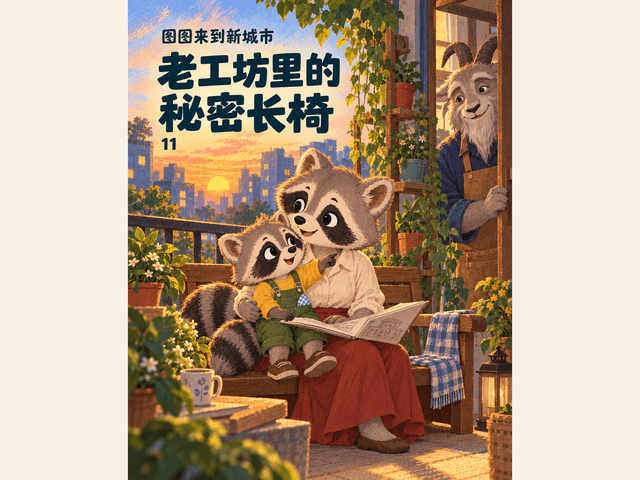 老工坊里的秘密长椅绘本封面