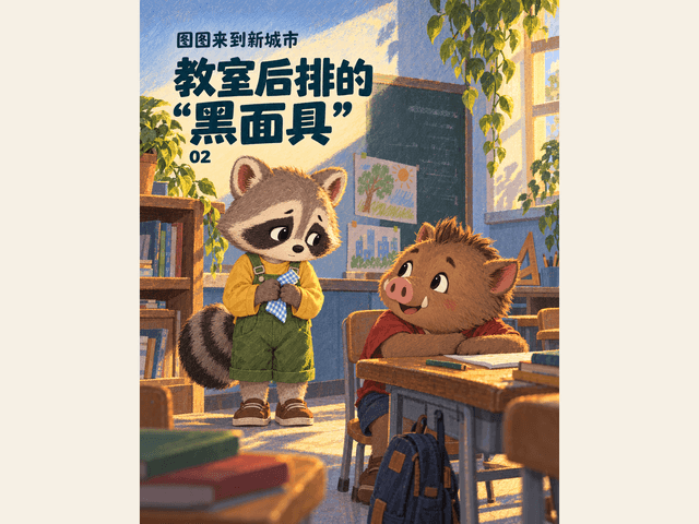 教室后排的“黑面具”绘本封面