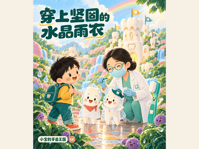 穿上坚固的水晶雨衣绘本封面