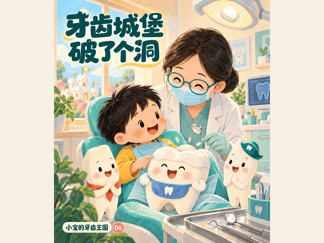 牙齿城堡破了个洞绘本封面