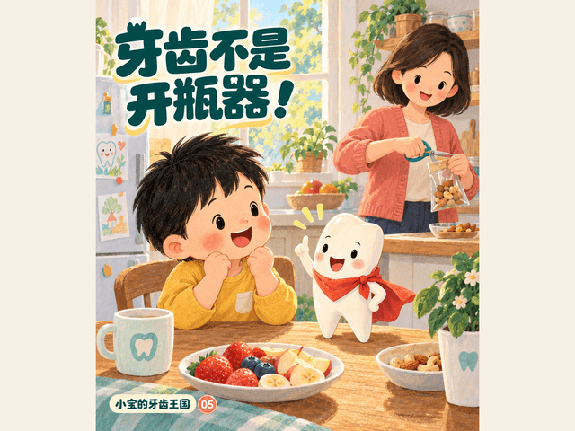 牙齿不是开瓶器！绘本封面
