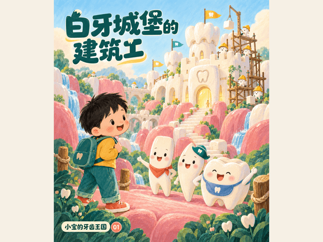 白牙城堡的建筑工绘本封面