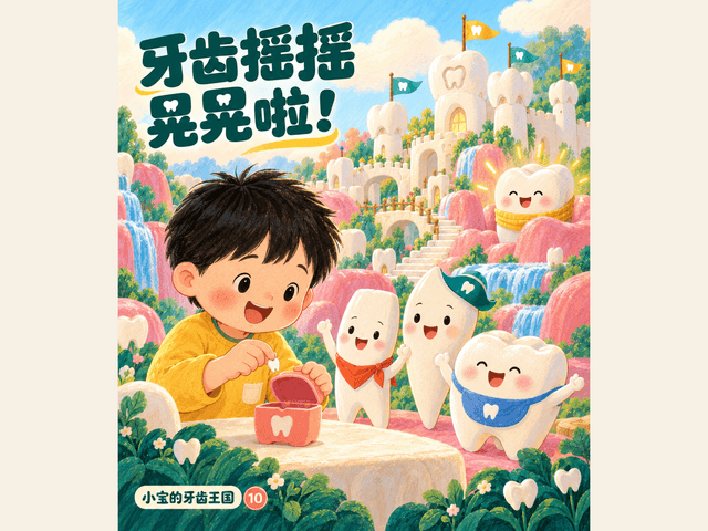 牙齿摇摇晃晃啦！绘本封面