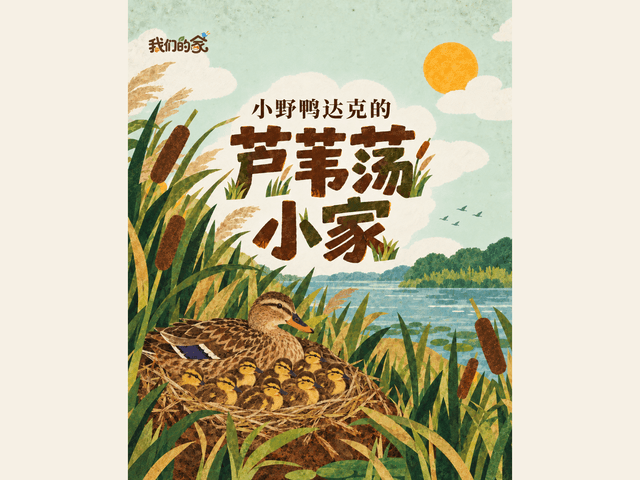 小野鸭达克的芦苇荡小家绘本封面