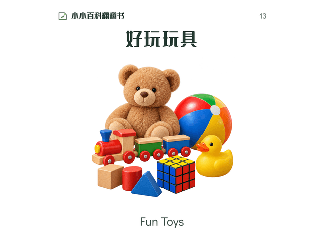 小小百科翻翻书·好玩玩具绘本封面