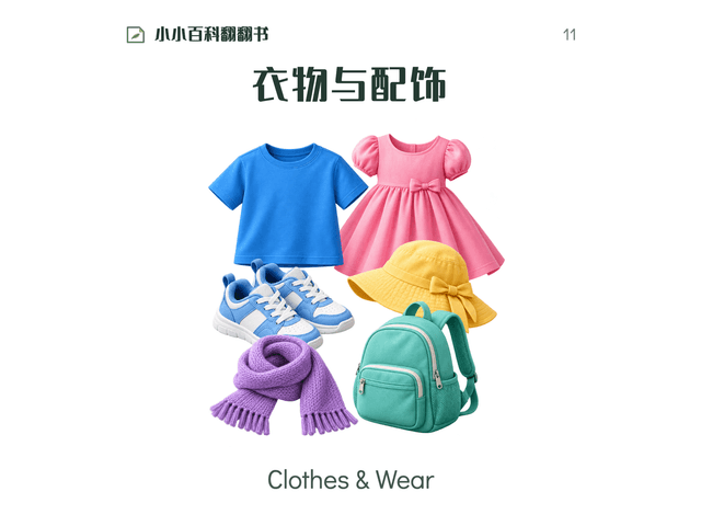 小小百科翻翻书·衣物与配饰绘本封面