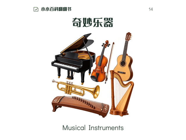 小小百科翻翻书·奇妙乐器绘本封面