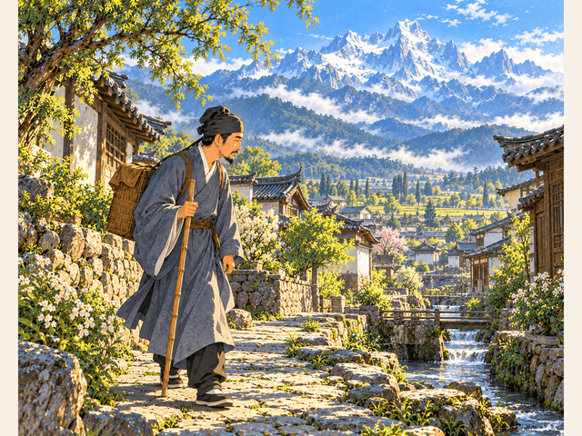 木府雪山：丽江古城的纳西知音绘本封面