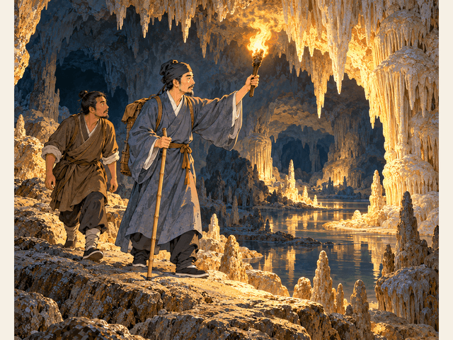火把照幽深：七星岩与真仙岩绘本封面