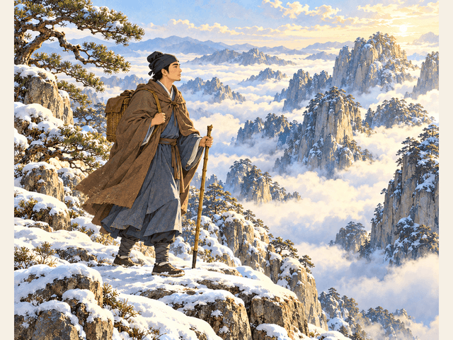 两度黄山：从凿冰山路到秋日云海绘本封面