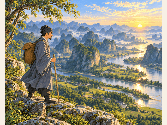 碧玉千峰：桂林山水的石山密码绘本封面